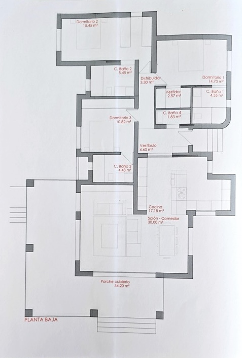 Su hogar mediterráneo de ensueño le espera con 3 habitaciones y 4 baños con vistas abierta y al mar 
