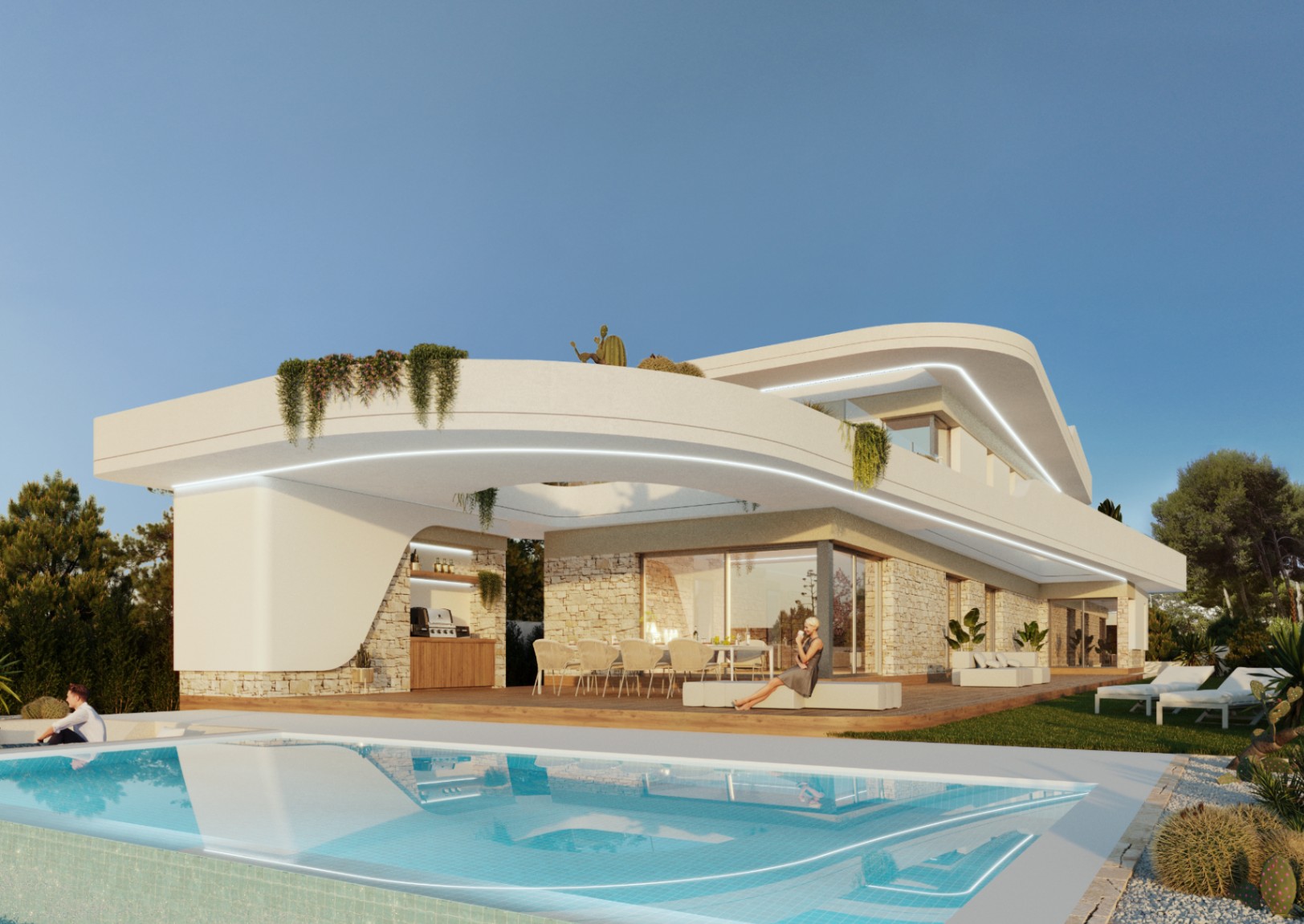 Moderne Villa: Eleganz und Luxusprojekt in Moraira